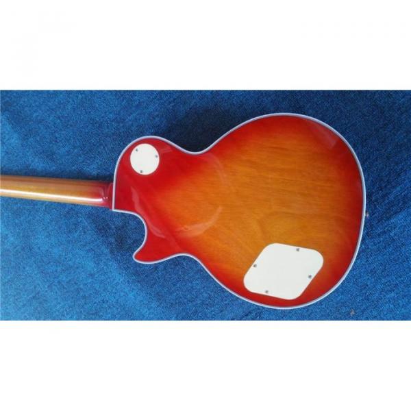 Custom Shop Sunburst Transparent Wood Grain LP 3 Pickups Electric Guitar #2 image