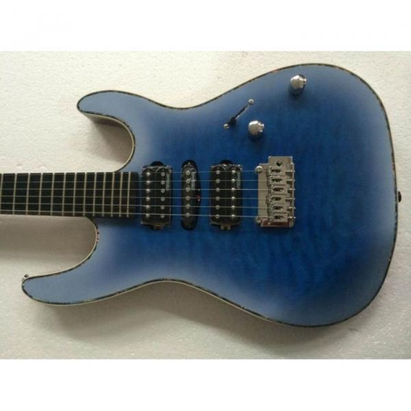 Custom Shop Suhr Flame Maple Top Transparent Blue Electric Guitar #1 image