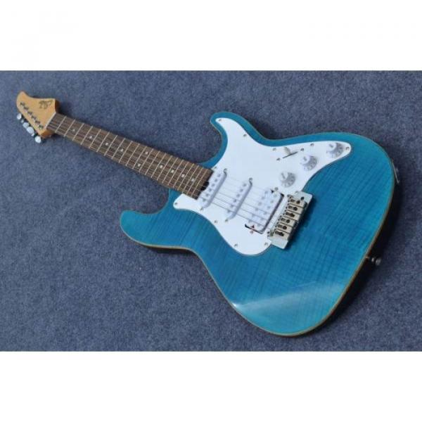 Custom Shop Suhr Flame Maple Top Ocean Blue Electric Guitar #1 image