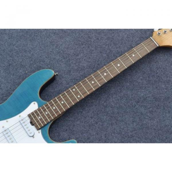 Custom Shop Suhr Flame Maple Top Ocean Blue Electric Guitar #5 image