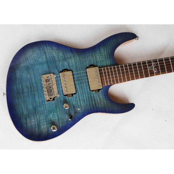 Custom Shop Suhr Flame Maple Top Blue Electric Guitar #1 image