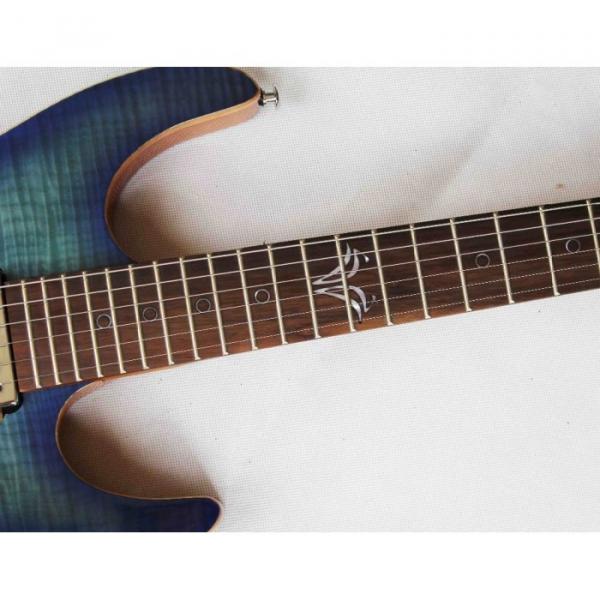 Custom Shop Suhr Flame Maple Top Blue Electric Guitar #2 image