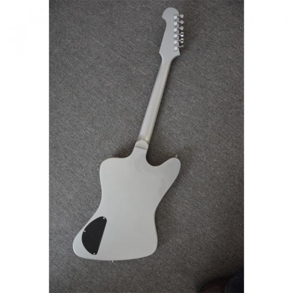 Custom Shop Sparkle Firebird P90 3 Pickups Silver Mist Poly Color Electric Guitar #3 image