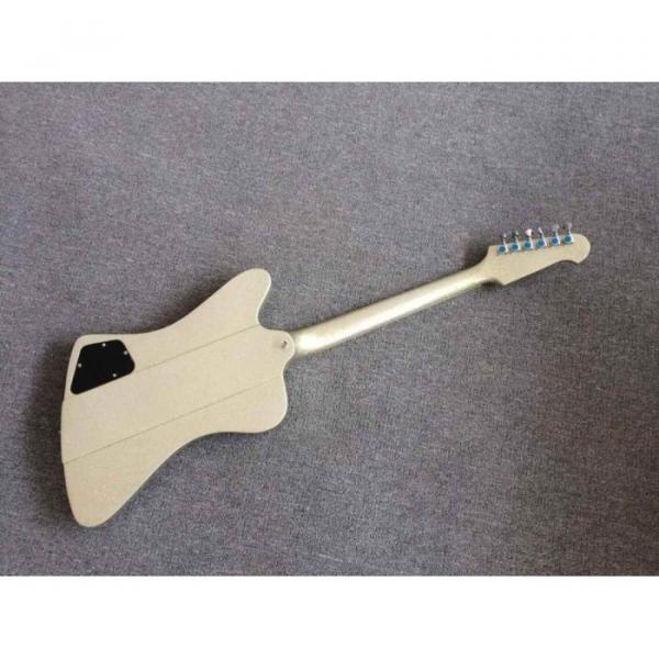 Custom Shop Sparkle Firebird P90 2 Pickups Silver Mist Poly Color Electric Guitar #3 image