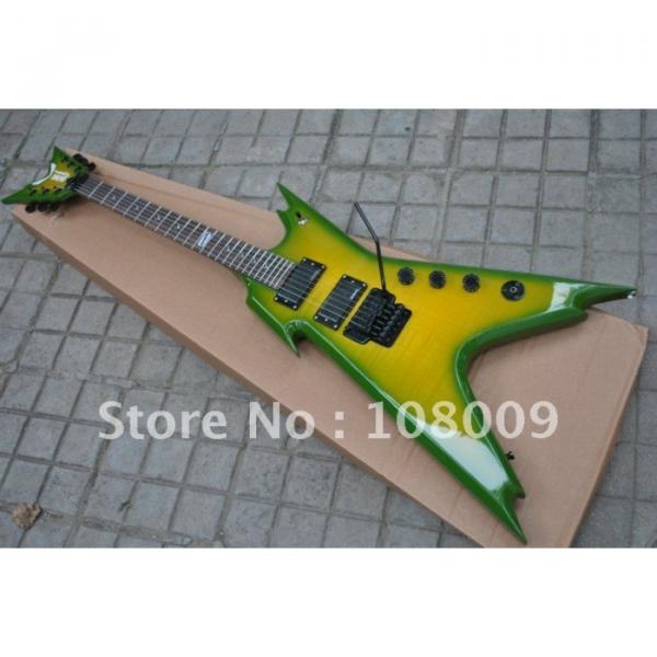 Custom Shop Strange Yellow Green Dean Electric Guitar #2 image