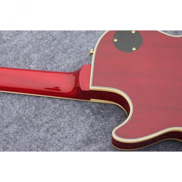 Custom Shop Standard Tiger Maple Top Red Wine Electric Guitar #4 image