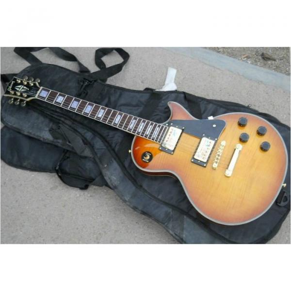 Custom Shop Standard Light Yellow Brown Electric Guitar #1 image