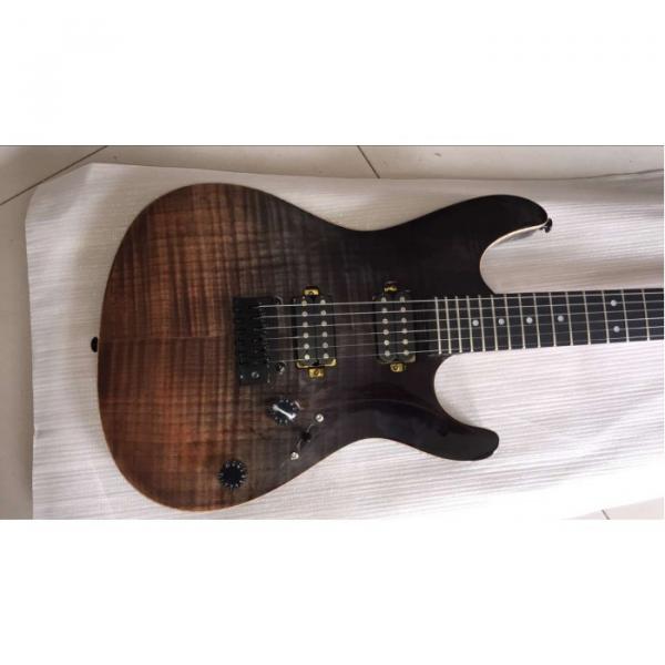 Custom Shop Suhr Brown Black Maple Top Electric Guitar #1 image