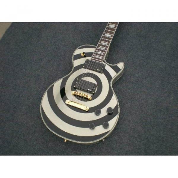 Custom Shop Silver Zakk Wylde Bullseyes Electric Guitar #1 image