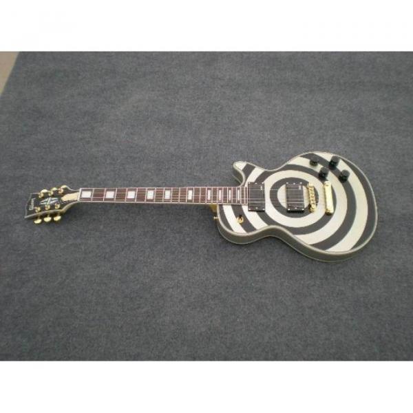 Custom Shop Silver Zakk Wylde Bullseyes Electric Guitar #4 image