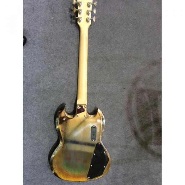 Custom Shop SG Relic LED Light Fretboard Electric Guitar Left Handed #2 image