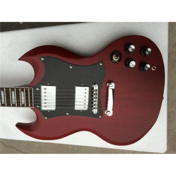 Custom Shop SG Burgundy Matte Electric Guitar #1 image