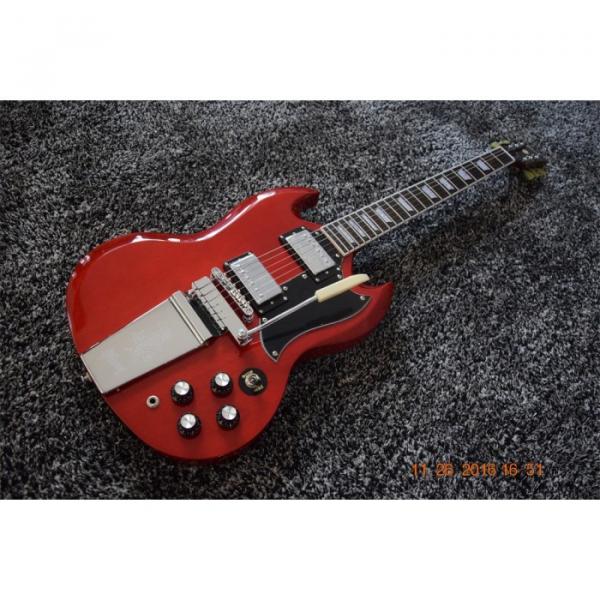 Custom Shop SG Angus Young Red 6 String Electric Guitar Maestro Vibrola #1 image