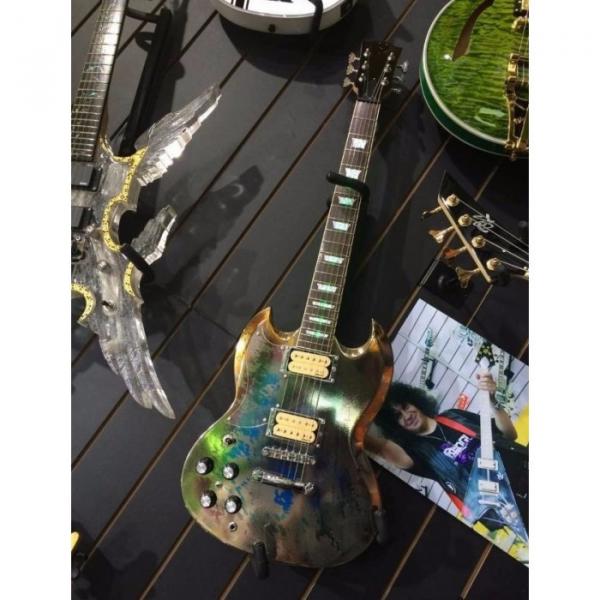 Custom Shop SG Relic LED Light Fretboard Electric Guitar Left Handed #5 image