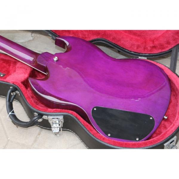 Custom Shop SG Purple Quilted Maple Top Electric Guitar #3 image
