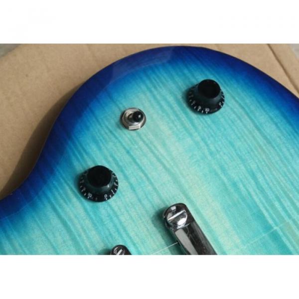 Custom Shop SG Blue Tiger Maple 6 String Electric Guitar #3 image