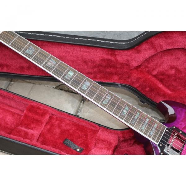 Custom Shop SG Purple Quilted Maple Top Electric Guitar #5 image