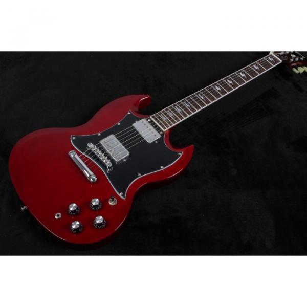 Custom Shop SG Angus Young Cherry Dark Red Electric Guitar #1 image