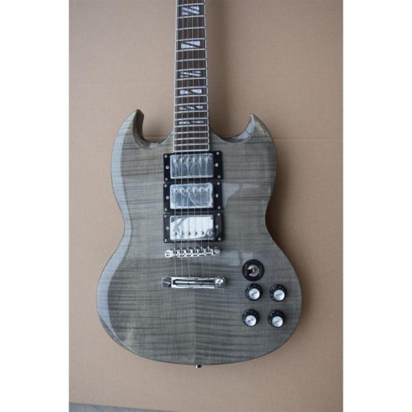 Custom Shop SG Gray Tiger Maple Top Supreme Electric Guitar #1 image