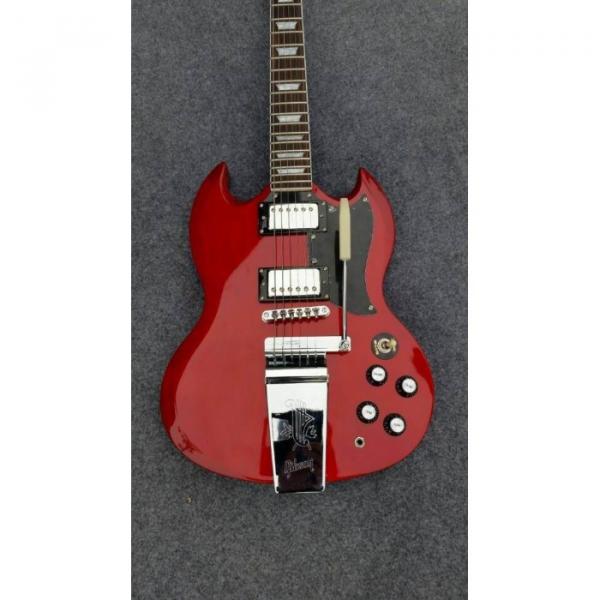 Custom Shop SG Angus Young Red Electric Guitar Maestro Vibrola #1 image