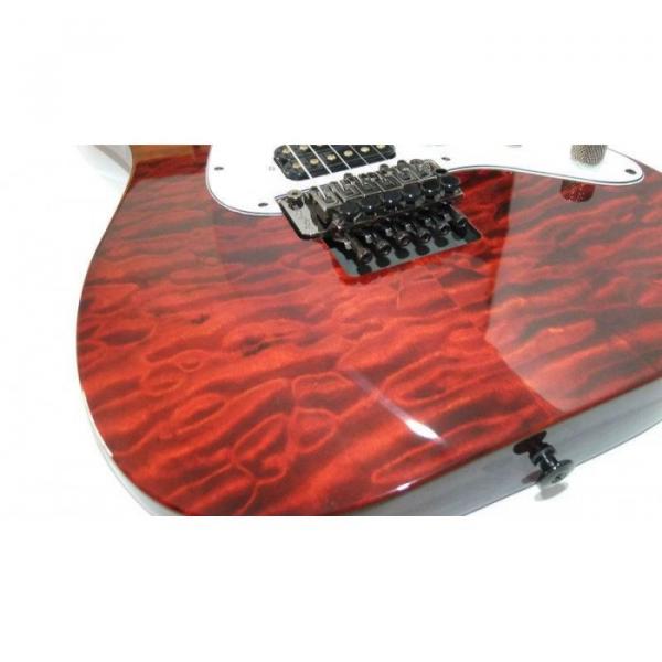 Custom Shop Schecter Flame Maple Top Red Wine Electric Guitar #3 image