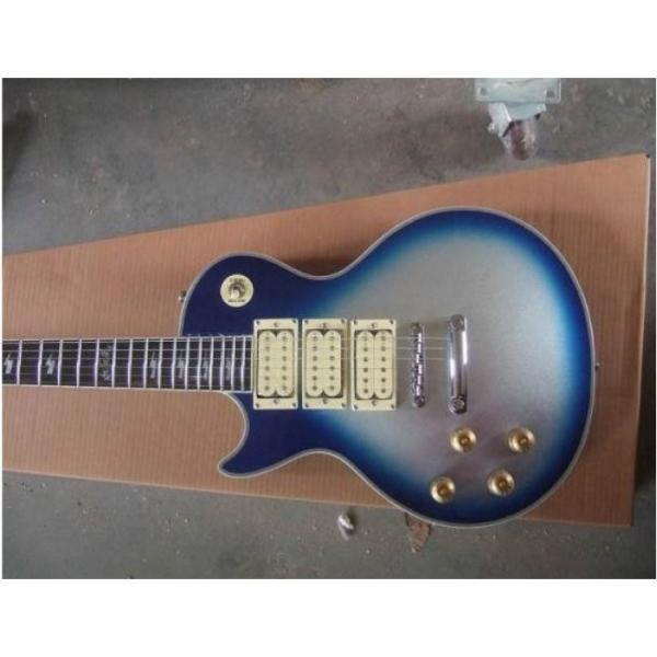 Custom Shop Robot Left Handed Blue Ace Frehley LP Electric Guitar #1 image