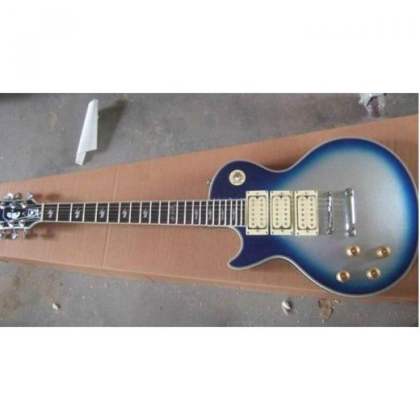 Custom Shop Robot Left Handed Blue Ace Frehley LP Electric Guitar #5 image