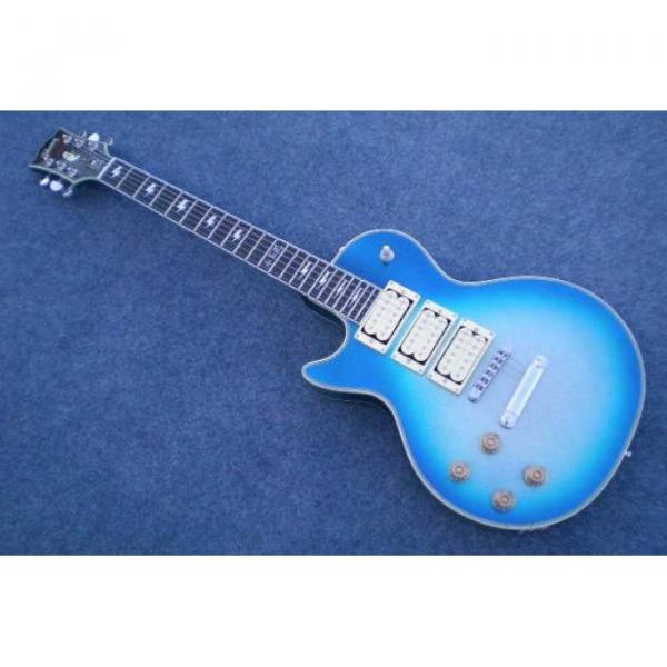 Custom Shop Robot Left Handed Ace Frehley Blue LP Electric Guitar #3 image