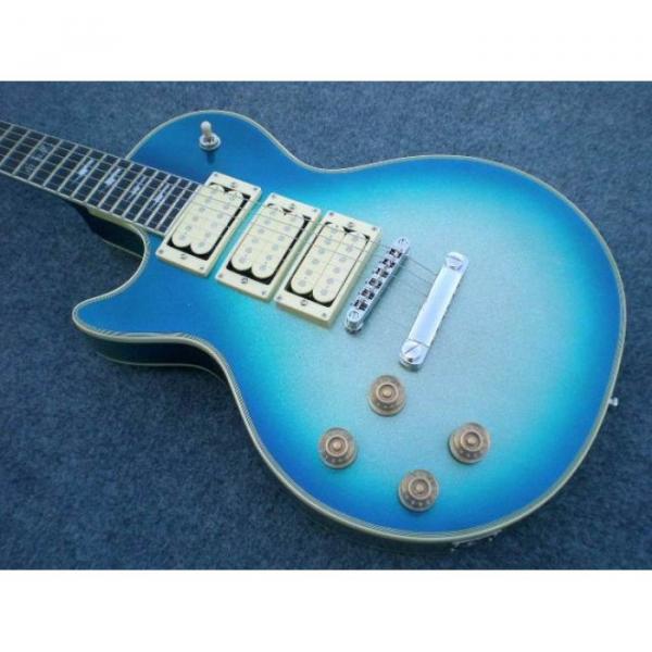 Custom Shop Robot Left Handed Ace Frehley Blue LP Electric Guitar #5 image