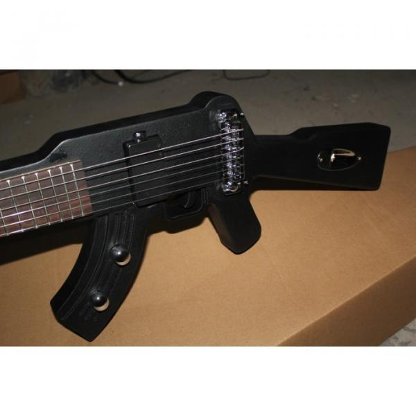 Custom Shop Rifle Machine Gun BC Rich Black 6 String Electric Guitar #3 image