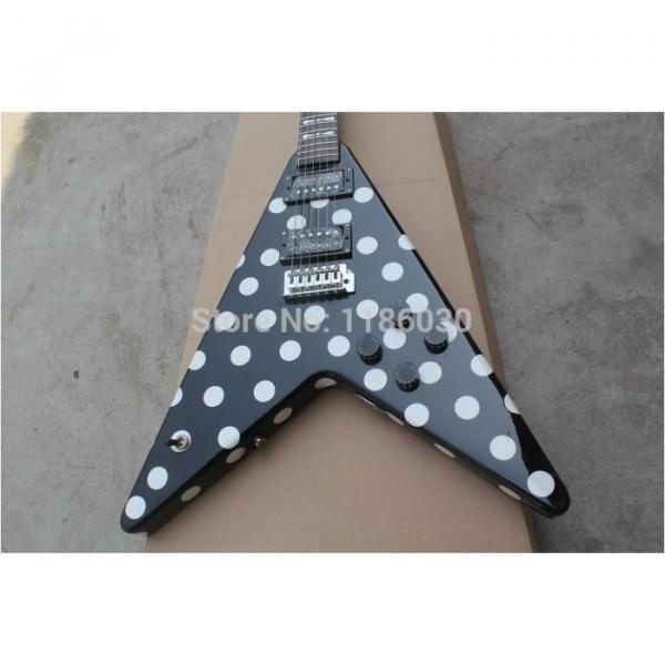 Custom Shop RR Polka Dots Flying V Electric Guitar #1 image