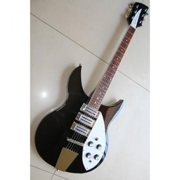 Custom Shop Rickenbacker 325C64 Jetglo Black Electric Guitar #3 image