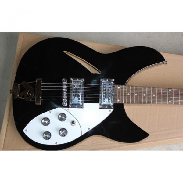 Custom Shop Rickenbacker 330 Black Electric Guitar #1 image