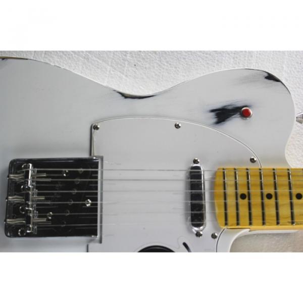 Custom Shop Relic White Vintage Old Aged Telecaster Electric Guitar #2 image