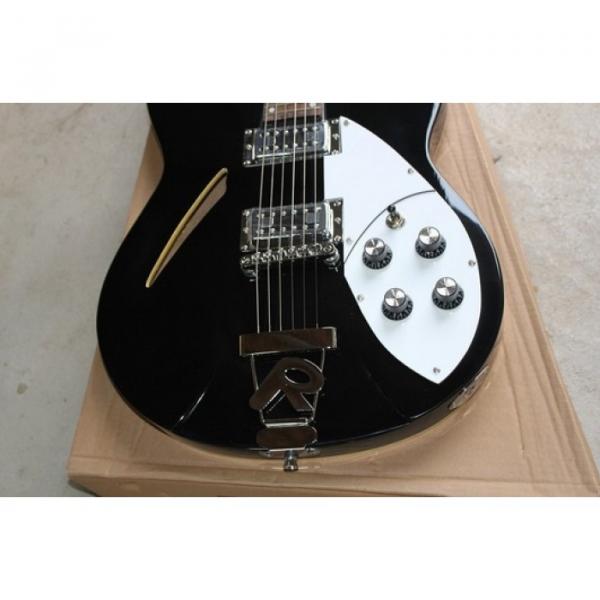 Custom Shop Rickenbacker 330 Black Electric Guitar #4 image