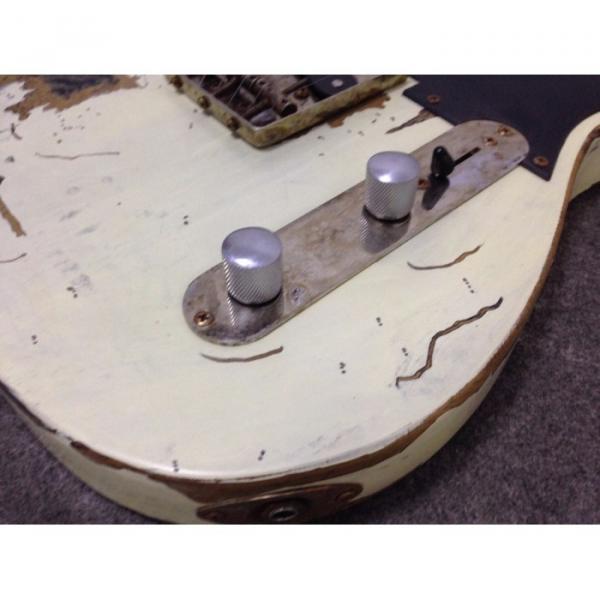 Custom Shop Relic White Old Aged Telecaster Electric Guitar #2 image