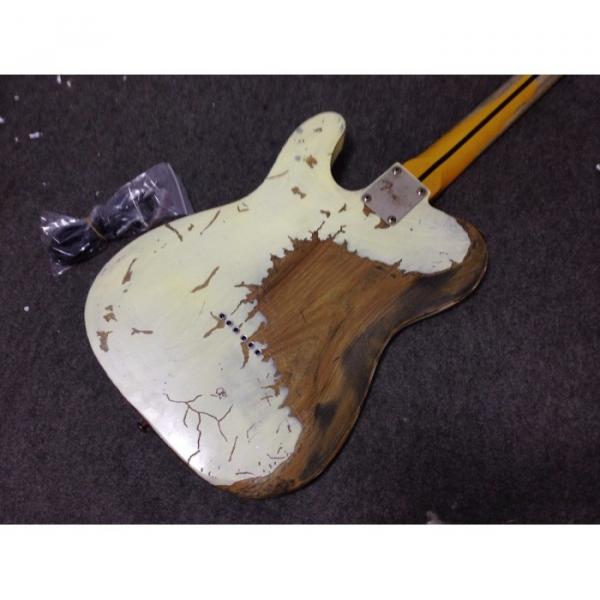 Custom Shop Relic White Old Aged Telecaster Electric Guitar #5 image