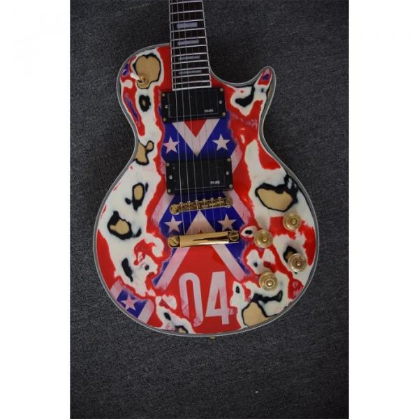 Custom Shop Relic Gore Rebel Confederate Flag Electric  Guitar #4 image