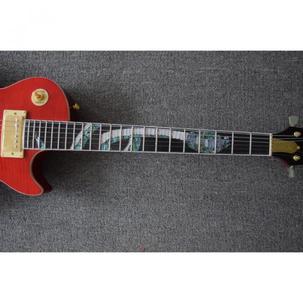 Custom Shop Red Maple Top Abalone Snakepit Slash Inlay Electric Guitar #2 image