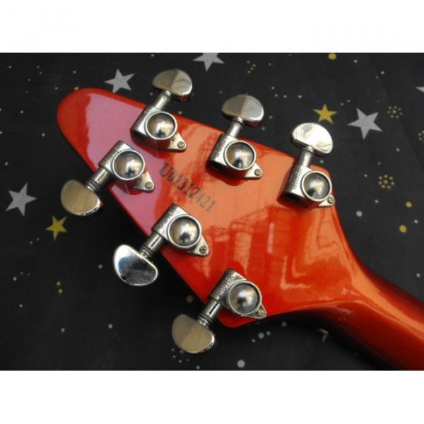 Custom Shop Red LP Flying V Electric Guitar #2 image