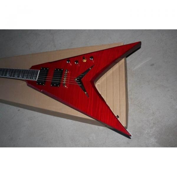 Custom Shop Red Flying V VMNT1 Dean Electric Guitar #3 image