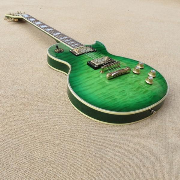 Custom Shop Quilted Maple Top Green Electric Guitar #2 image