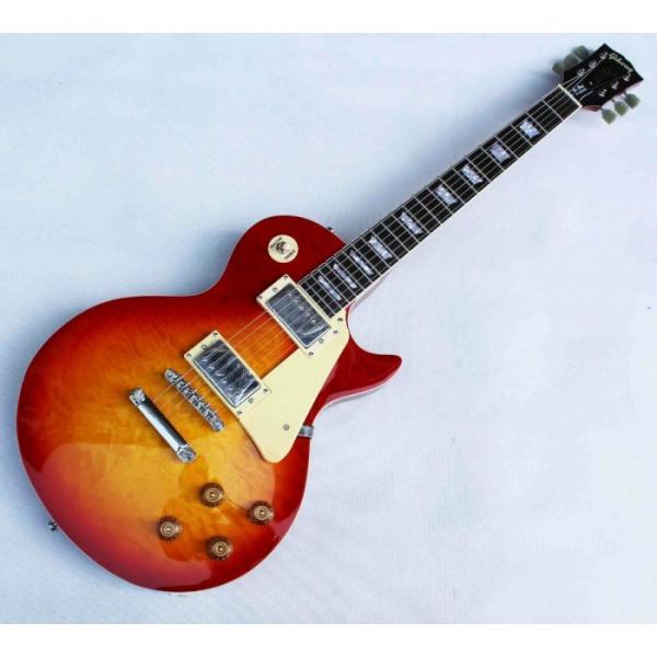 Custom Shop Quilted Maple Top Cherry Sunburst LP Electric Guitar #1 image