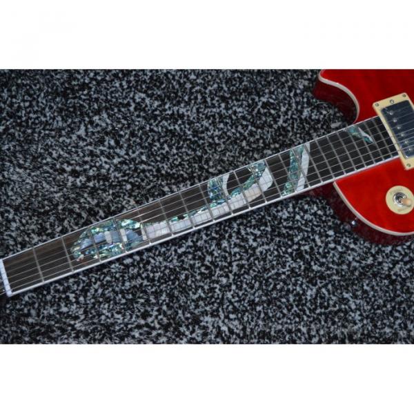 Custom Shop Red Abalone Snakepit Slash Inlay Fretboard Electric Guitar #3 image