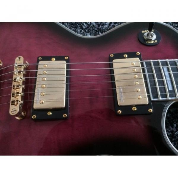 Custom Shop Purple Curly Maple Top Electric Guitar #3 image