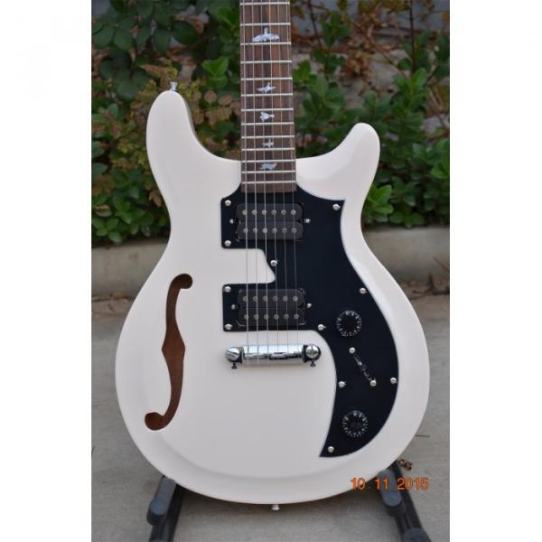 Custom Shop PRS S2 Mira Arctic White Semi Hollow Fhole Electric Guitar #1 image