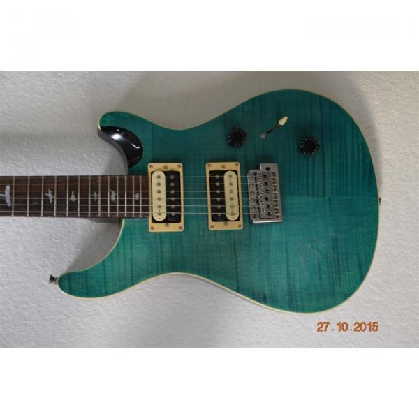 Custom Shop PRS Teal Flame Maple Top Electric Guitar #1 image