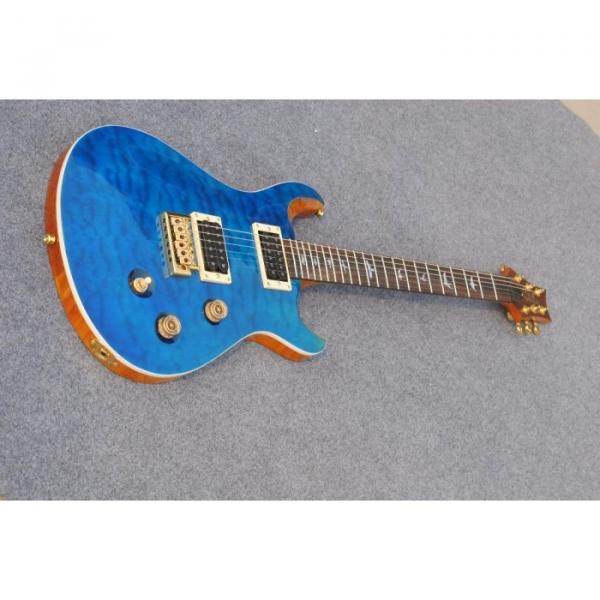 Custom Shop PRS Whale Blue Quilted Maple Top 22 Frets Electric Guitar #5 image