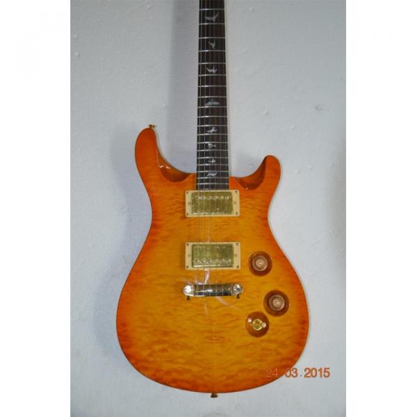 Custom Shop PRS Quilted Maple Top Sunburst Electric Guitar 22 Frets #1 image