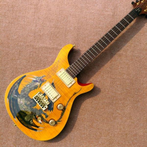 Custom Shop PRS Dragon Yellow Tiger Maple Top Electric Guitar #1 image